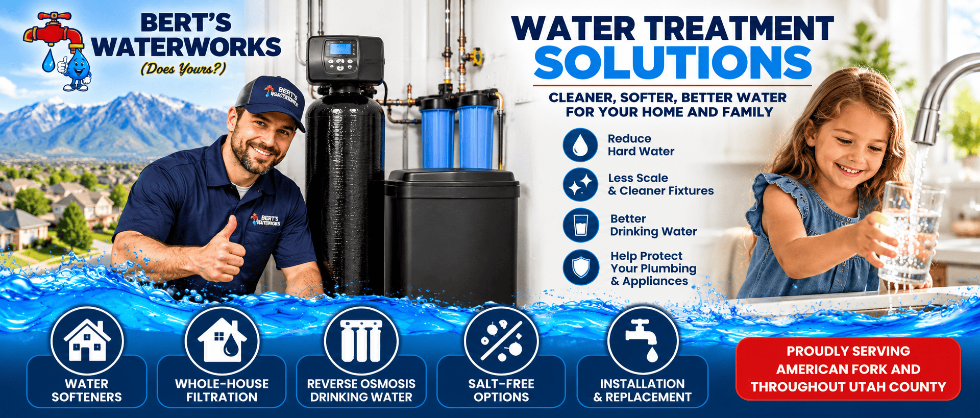 Bert’s Waterworks Treatment Solutions banner image